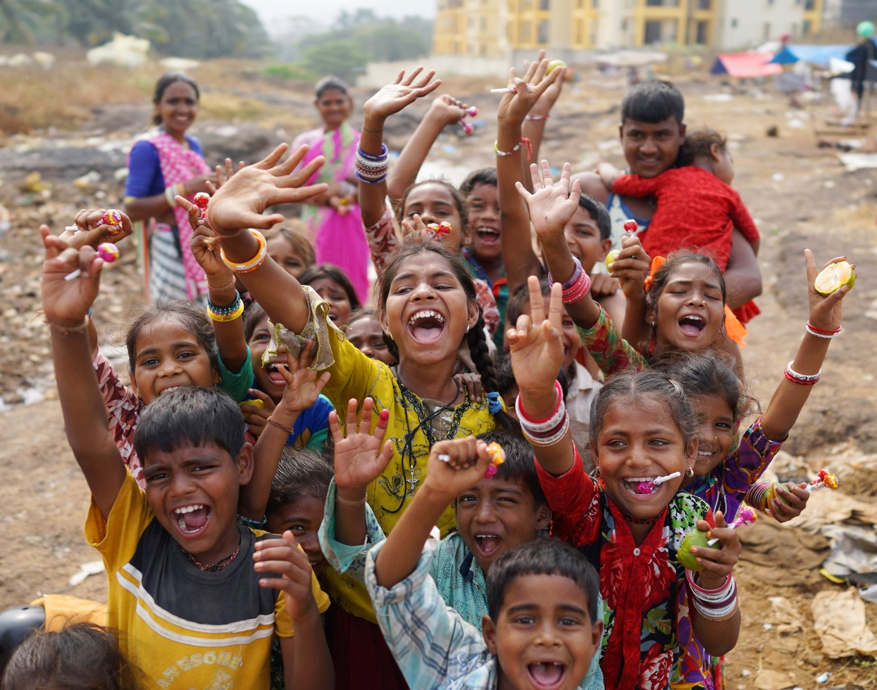 The joy a simple treat can bring. Picture by Goa Outreach