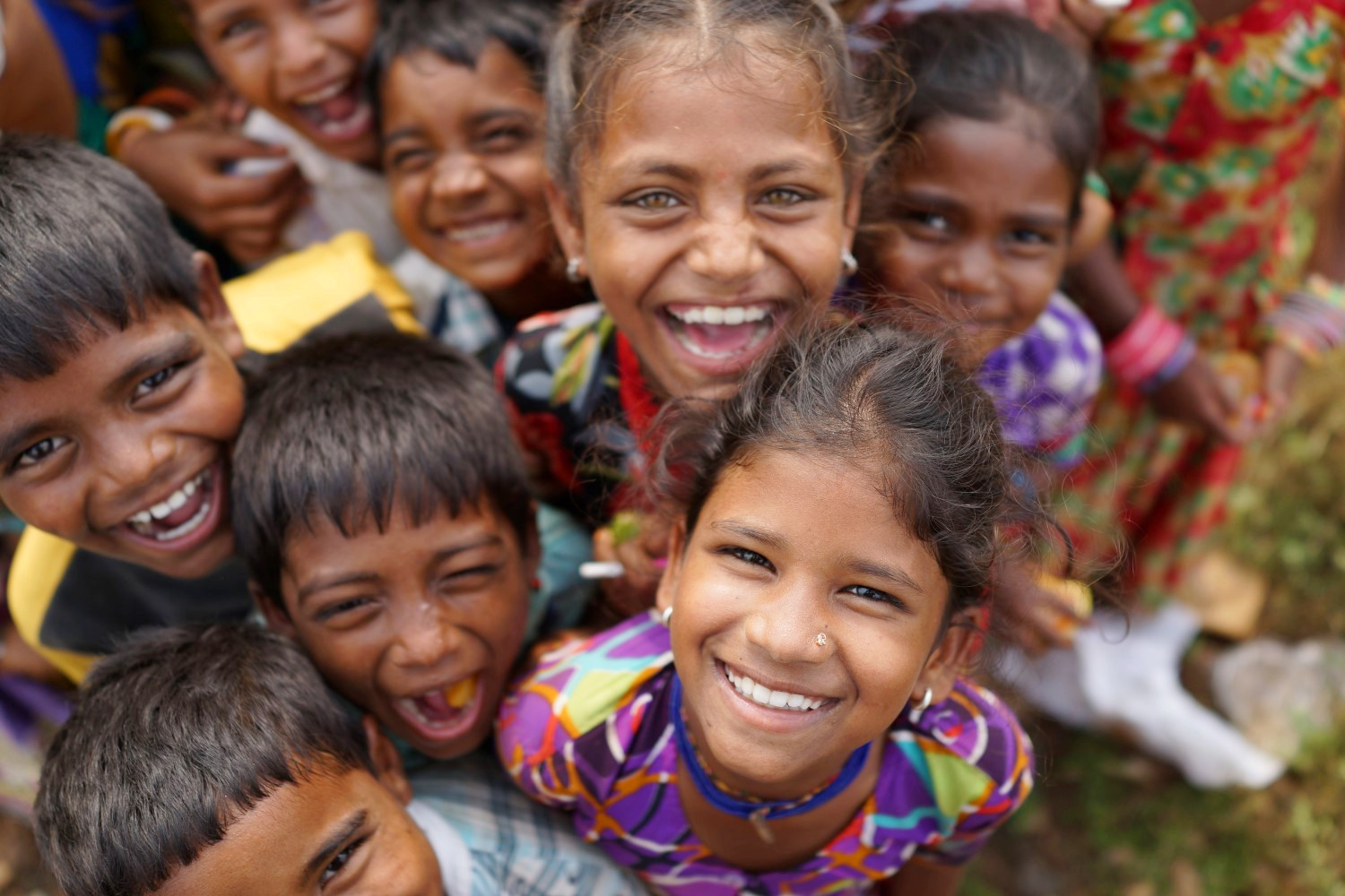 The beaming smiles of indian children that belie a harsh reality. Picture by Goa Outreach