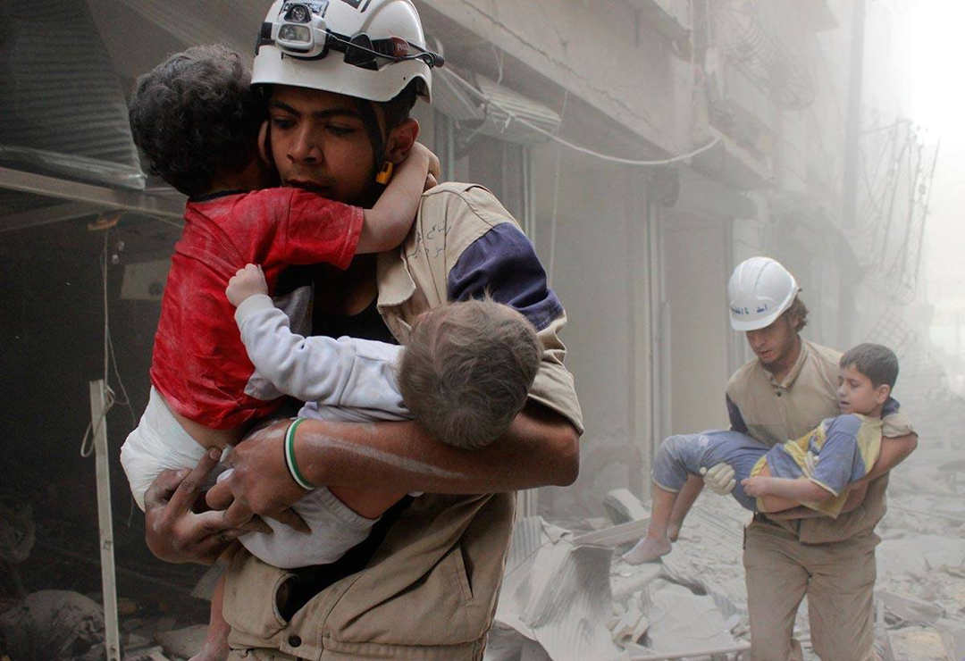 White Helmets in rescue